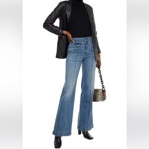 Veronica Beard ember wide leg high rise .. Blue Flare Jeans